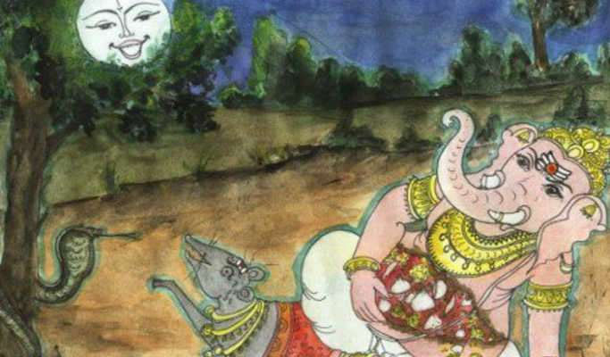 गणेश चतुर्थी पर चांद को श्राप गणेश चतुर्थी पर चांद को श्राप