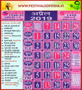 Festivals in April 2019